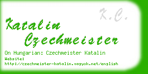 katalin czechmeister business card